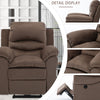 Premium Brown Recliner Chair with USB Port and Massage