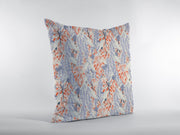 16" Orange Lavender Tropics Zippered Suede Throw Pillow