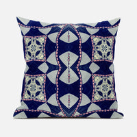 Indigo Pink Cosmic Circle Boho Suede Throw Pillow