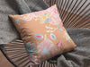 Pink Orange Garden Indoor Outdoor Throw Pillow