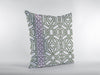 White Bird Maze Indoor Outdoor Throw Pillow