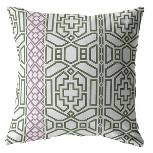 White Bird Maze Zippered Throw Pillow