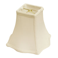 8" White Premium Square Monay Shantung Lampshade