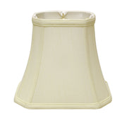 16" Ivory Slanted Rectangle Bell Monay Shantung Lampshade