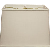 14" Off White Throwback Rectangle Linen Lampshade