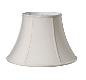 12" Cream Slanted Bell Paperback Shantung Lampshade