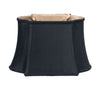 14" Black with Bronze Lining Premium Oblong Shantung Lampshade