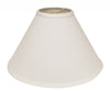 13" White Deep Cone No Slub Lampshade