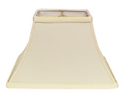 12" Ivory Rectangle Bell No Slub Lampshade