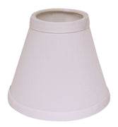 4" White Set of 6 Chandelier No Slub Lampshades