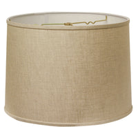 14" Dark Wheat Throwback Drum Linen Lampshade