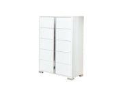 33" White Manufactured Wood Five Drawer Standard Chest