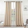 84" Taupe Linework Textured Window Curtain Panel