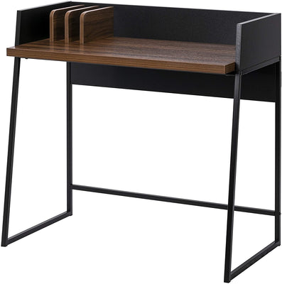 Contemporary Brown and Black Computer And Writing Desk