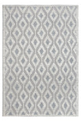 9’ x 13’ Ivory Gray Diamond Trellis Modern Area Rug