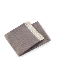 Soft Taupe Links Pattern Throw Blanket