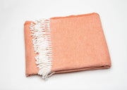 Coral Mini Dot Fringed Throw Blanket