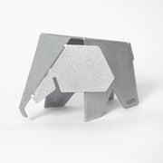 Aluminum 6" Elephant Origami Geometric Sculpture