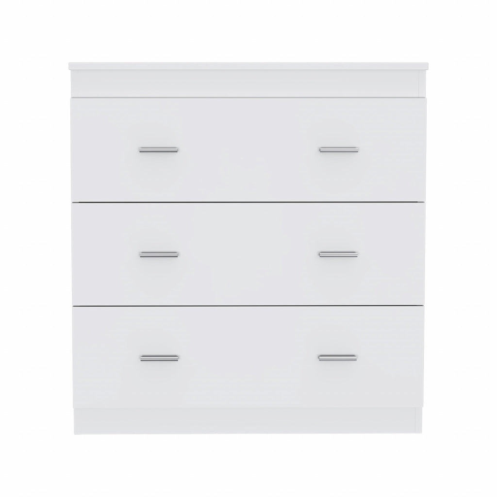 32" White Manufactured Wood Six Drawer Standard Dresser