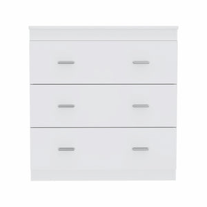 32" White Manufactured Wood Six Drawer Standard Dresser