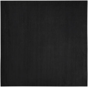 9' X 9' Black Square Non Skid Indoor Outdoor Area Rug