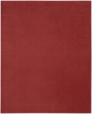 10' X 14' Brick Red Non Skid Indoor Outdoor Area Rug