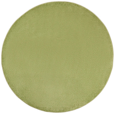 8' X 8' Green Round Non Skid Indoor Outdoor Area Rug