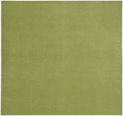 9' X 9' Green Square Non Skid Indoor Outdoor Area Rug