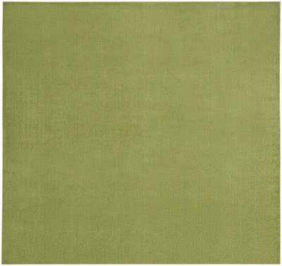 9' X 9' Green Square Non Skid Indoor Outdoor Area Rug