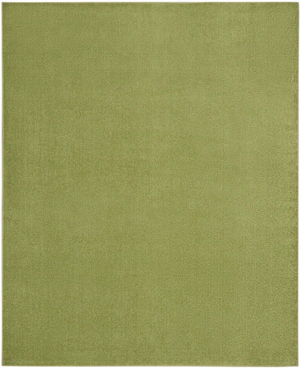 9' X 12' Green Non Skid Indoor Outdoor Area Rug