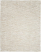 10' X 14' Ivory And Beige Non Skid Indoor Outdoor Area Rug