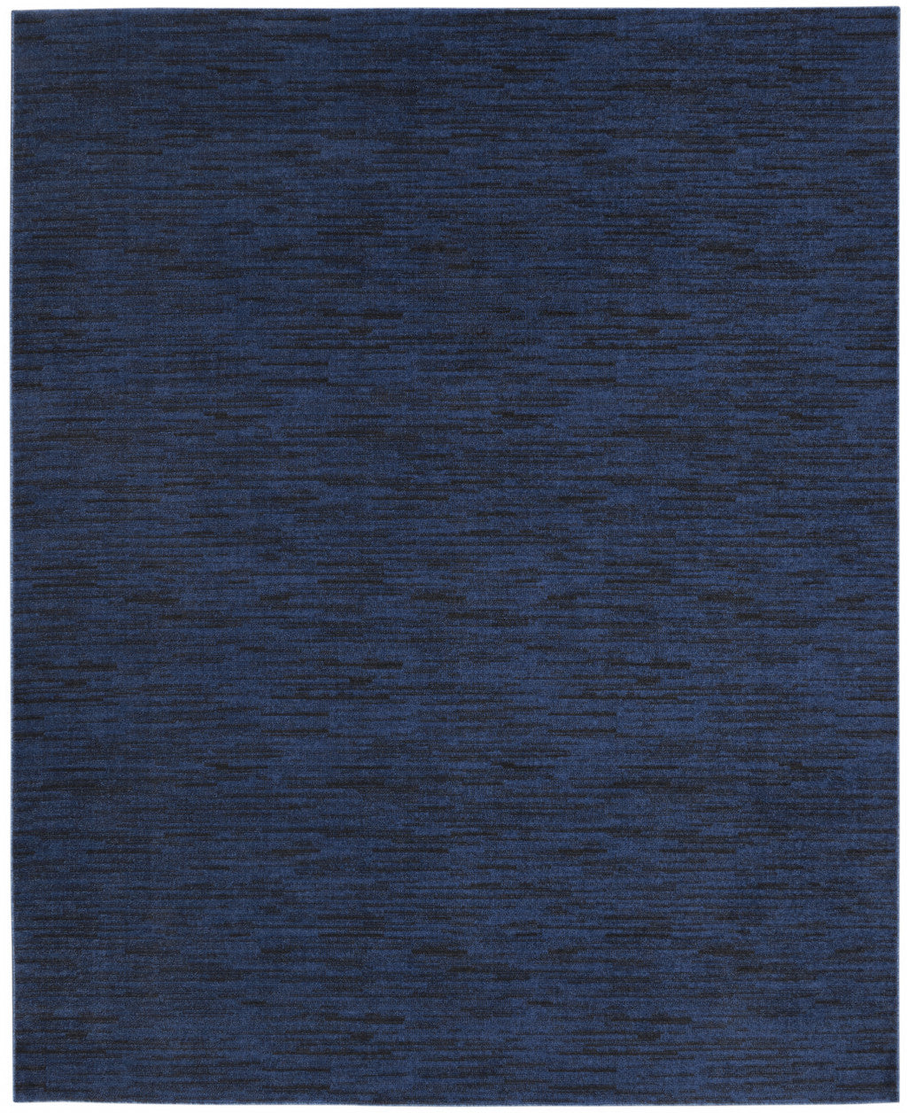 10' X 14' Midnight Blue Non Skid Indoor Outdoor Area Rug