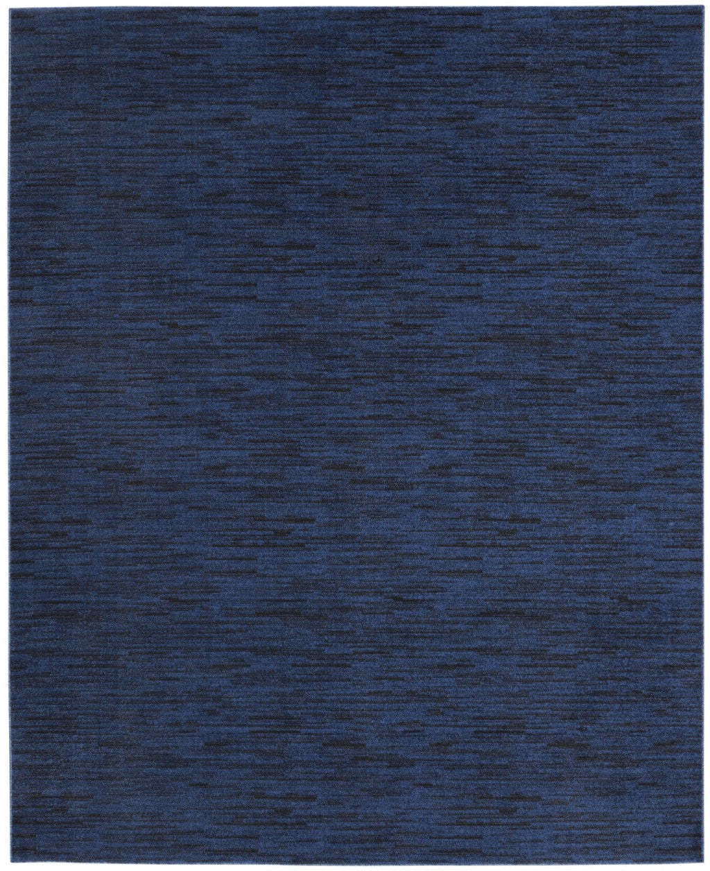 9' X 12' Midnight Blue Non Skid Indoor Outdoor Area Rug