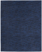 9' X 12' Midnight Blue Non Skid Indoor Outdoor Area Rug