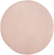 8' X 8' Pink Round Non Skid Indoor Outdoor Area Rug