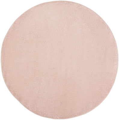 8' X 8' Pink Round Non Skid Indoor Outdoor Area Rug