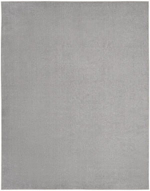 8' X 10' Silver Grey Non Skid Indoor Outdoor Area Rug