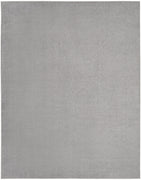 9' X 12' Silver Grey Non Skid Indoor Outdoor Area Rug