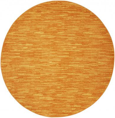 8' X 8' Sunburst Round Non Skid Indoor Outdoor Area Rug