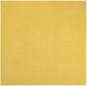 9' X 9' Yellow Square Non Skid Indoor Outdoor Area Rug