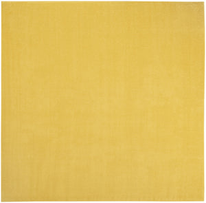 9' X 9' Yellow Square Non Skid Indoor Outdoor Area Rug