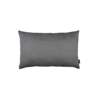 Set Of Two 12" X 20" Gray Zippered Polyester Lumbar Pillow Cover