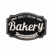 Black And White Metal Bakery Kitchen Wall Decor