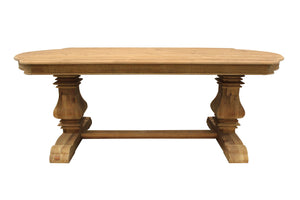 84" Natural Rectangular Solid Wood Dining Table