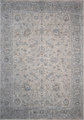 9' X 12' Cream Southwestern Power Loom Stain Resistant Area Rug