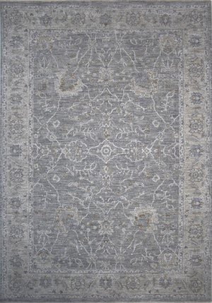 5' x 7' Blue Gray Southwestern Floral Area Rug