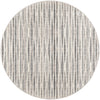 10' Ivory Round Ombre Tufted Handmade Area Rug