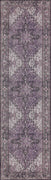 2' X 8' Purple Oriental Distressed Non Skid Runner Rug