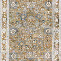 2' X 8' Brown Oriental Distressed Non Skid Runner Rug