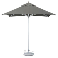 8' Charcoal Polyester Square Market Patio Umbrella